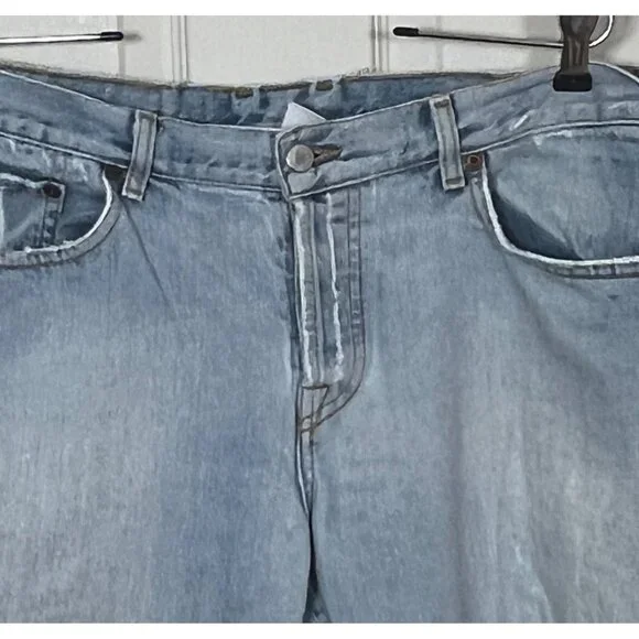 Vintage LUCKY BRAND Distressed Frayed Mid-Rise Jeans 14/32 - Picture 7 of 11